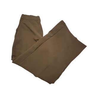 Fashion Nova Women's Brown Wide Leg Dress Pants Size M Elastic Waist Brand New